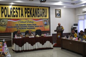 Tim Pamatwil Mabes Polri Asistensi Pilkada Tahun 2018, Kunjungi Polresta Pekanbaru