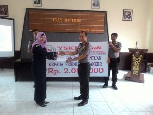 Polres Bukittinggi Terima Sosialisasi Kanker