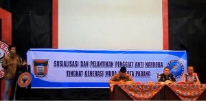 BNK Padang Lantik Pengiat Anti Narkoba untuk Generasi Muda