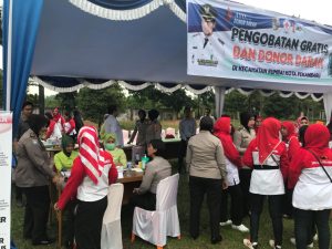 Personil Polresta Pekanbaru Hadiri Kegiatan Donor Darah