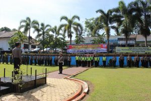 Polres Kabupaten Tanah Datar Gelar Apel Pasukan Operasi Patuh Singgalang 2018