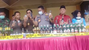 Polda Kalteng Musnahkan Barang Bukti Narkoba Dan Miras