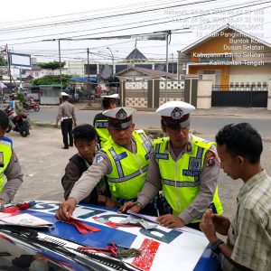 Satlantas Polres Barito Selatan, Laksanakan Razia Rutin
