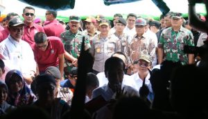 Kapolri dan Panglima TNI Dampingi Presiden Jokowi Kunjungi Lokasi Tsunami Selat Sunda