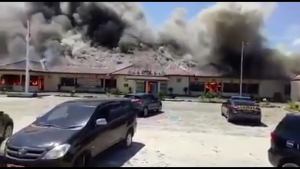 Mapolres Lampung Selatan Ludes Terbakar!