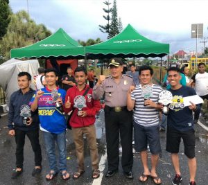 Polres Bukittinggi Back Up Pengamanan Cihuy Abater Road Race 2019