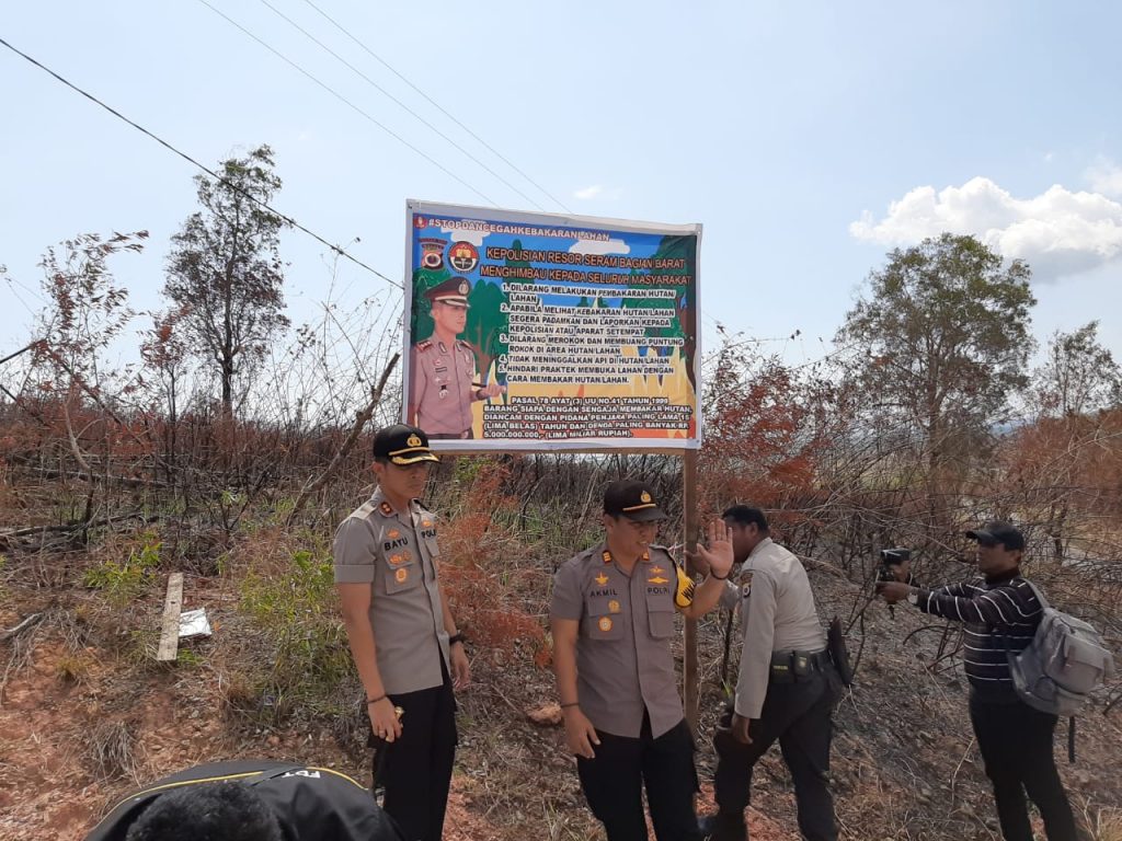 Karhutla Membara, Kapolres SBB Himbau Warga Tidak Bakar Hutan Sembarangan