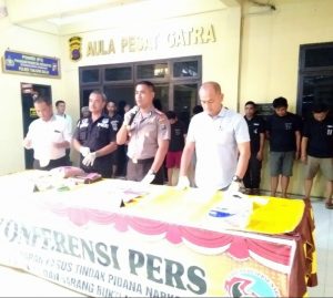 Satu Bulan, Polres Tanjungbalai Amankan 10 Tersangka Kasus Narkoba.