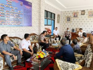 Kapolres Pessel Bahas Stabilitas Keamanan Pilbup dengan KPUD dan Bawaslu