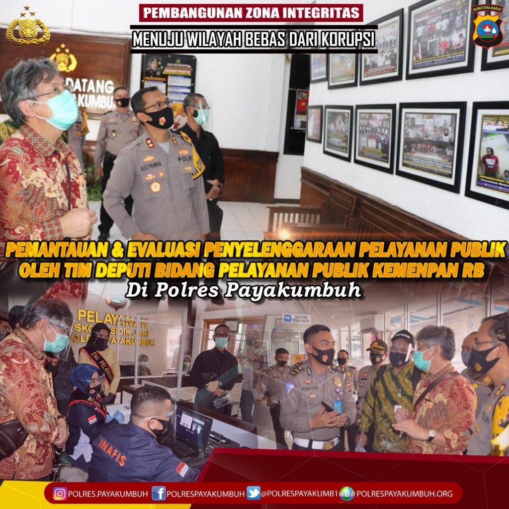 Kemenpan RB Tinjau dan Apresiasi Pelayanan Publik Polres Payakumbuh