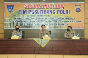 Tim Puslitbang Mabes Polri Supervisi di Polda Sumbar