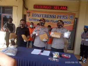 Polres Bungo Berhasil Sita 4.163,31 Gram Ganja dan  83,29 Gram Sabu