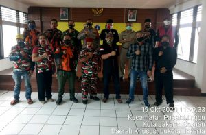 Sinergisitas Tiga Pilar, Sekecamatan Pasar Minggu Menjaga Kantibmas