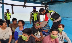 Tekan Penyebaran Covid 19, Polres Kep Seribu Sasar ABK Kapal, Warga Dan Wisatawan
