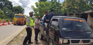 Cegah Kerumunan, Satgas Covid-19 Polda Banten Putar Balikkan Massa Ormas