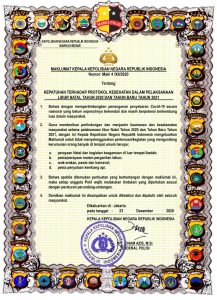 Kapolri Terbitkan Maklumat Kepatuhan Prokes saat Libur Natal dan Tahun Baru