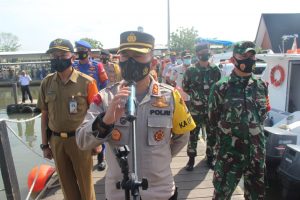 Kapolres Kep.Seribu Hadiri Apel Kesiapsiagaan Penanganan Bencana, Ini Pesannya