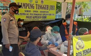 Pospam Nataru Polsek Kep.Seribu Utara Rapid Test 35 Wisatawan Yang Baru Tiba