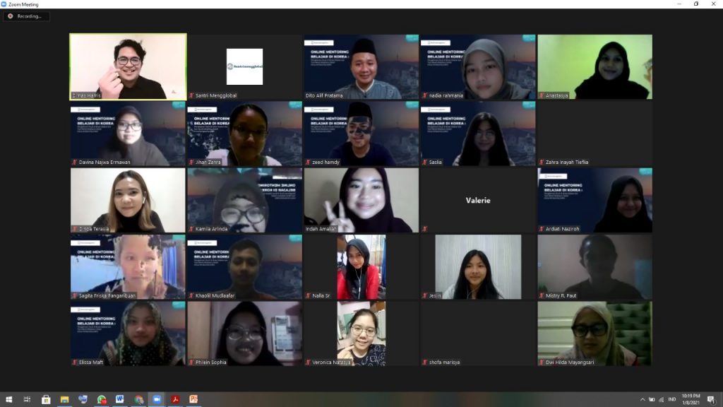 Santri Mengglobal Nusantara Gelar Webinar Mentoring Belajar di Korea Selatan