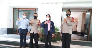 Kunjungi PT.Bogasari, Kapolres Metro Jakut Bahas Penanganan Covid 19