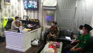 Terima Kunjungan GP Ansor Jakut, Kapolsek Pademangan : Semoga Sinergitas Terjalin Baik