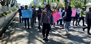 Polres Lhokseumawe Lakukan Pengamanan Aksi Solidaritas Jurnalis Pase