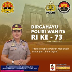 Kasubbid Multimedia Humas Polda Metro Jaya, AKBP Dr. Vivick Tjangkung :  Membangun Profesionalitas Polwan Menjawab Tantangan Di Era Digital