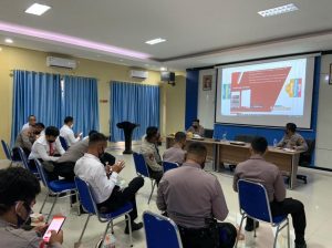 Polda Banten Bidang Hukum Sosialisasikan Perpol No. 1 Tahun 2021 dan Pengunaan E- Bankum