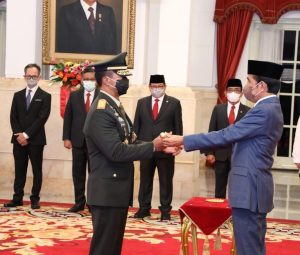 Presiden RI Joko Widodo Lantik Jenderal TNI Andika Perkasa Sebagai Panglima TNI