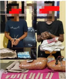 Tim Opsnal Sapu Jagat Amankan Dua Pemuda Pengedar Narkoba