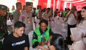 Polda Sulut Gelar Layanan Kesehatan Gratis Ribuan Pengemudi Ojol