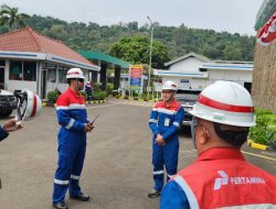 Korsabhara Baharkam Polri Gelar Bintek Pengamanan Objek Vital di Terminal LPG Pertamina Cilegon.
