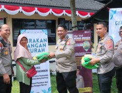 Polres Payakumbuh Luncurkan Gerakan Pangan Murah, Sediakan 6 Ton Beras untuk Warga.