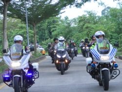 Polres 50 Kota Bersama TNI dan Instansi Terkait Gelar Patroli Gabungan Antisipasi Dampak Unjuk Rasa Jakarta.