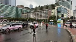 Hadir di Titik Vital Jakarta, Detasemen Perintis Korsabhara Polri Pastikan Aktifitas Pagi Warga Aman dan Nyaman.