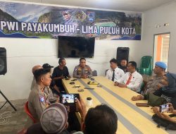 Kapolres Payakumbuh AKBP Irwan Andeta Jalin Silaturahmi dengan PWI, Perkuat Sinergi Bersama Insan Pers.