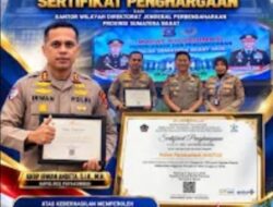 Dapat Nilai Sempurna atas Pengelolaan Anggaran,  Polres Payakumbuh Diganjar Penghargaan oleh Dirjen Perbendaharaan